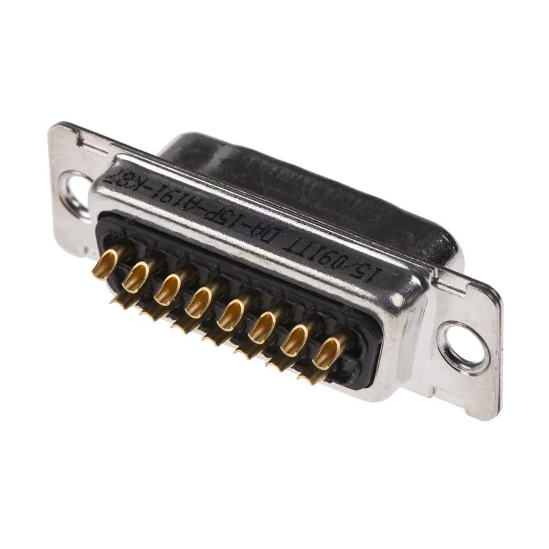 ITT Cannon ORIGINAL D 15 Way Straight Panel Mount D-Sub Connector Male 780V 5A 121073-2291 D