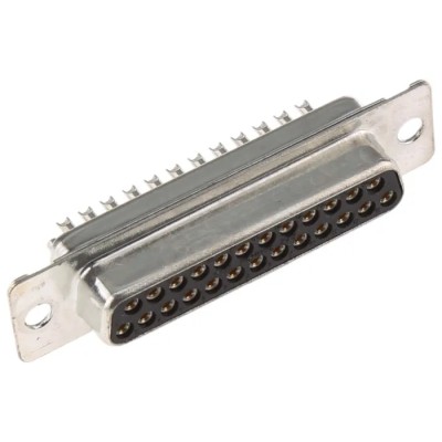 ITT Cannon ORIGINAL D 25 Way Straight Panel Mount D-Sub Connector Female 1.25kV 5A 121073-2307 D