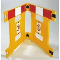 Addgards Yellow Folding Safety Barrier 800mm Height x 970mm Width HG2