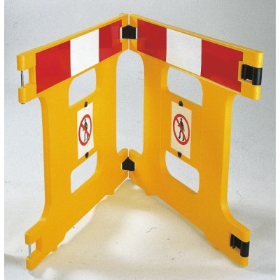 Addgards Yellow Folding Safety Barrier 800mm Height x 970mm Width HG2