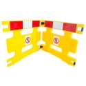 Addgards Yellow Folding Safety Barrier 800mm High x 970mm Wide HG1