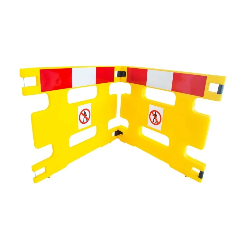 Addgards Yellow Folding Safety Barrier 800mm High x 970mm Wide HG1