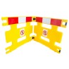 Addgards Yellow Folding Safety Barrier 800mm High x 970mm Wide HG1