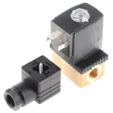 Burkert Brass Body Solenoid Valve 2 Port Normally Closed 110V AC 6.35 mm Orifice 3mm 125303