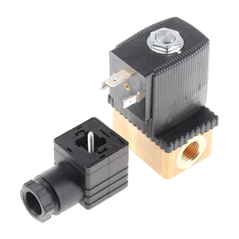 Burkert Brass Body Solenoid Valve 2 Port Normally Closed 110V AC 6.35 mm Orifice 3mm 125303