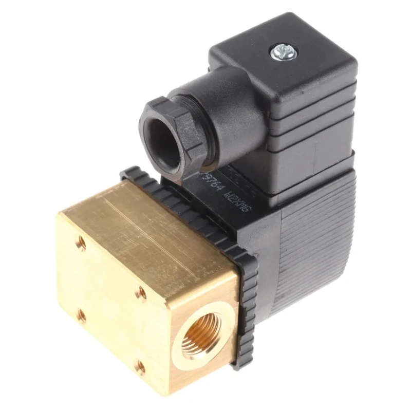 Burkert Brass Body Solenoid Valve 2 Port Normally Closed 110V AC 6.35 mm Orifice 3mm 125303