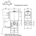 Burkert 0255 Series 2 Port Normally Closed Solenoid Valve, 110V AC, Brass Body, 1/2 in G Thread, 12.7 mm Outlet, Model 089403