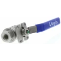 Legris Stainless Steel Threaded BSPP Female 1/4 in Ball Valve with Viton Rubber O-Rings 160°C 4812 10 13
