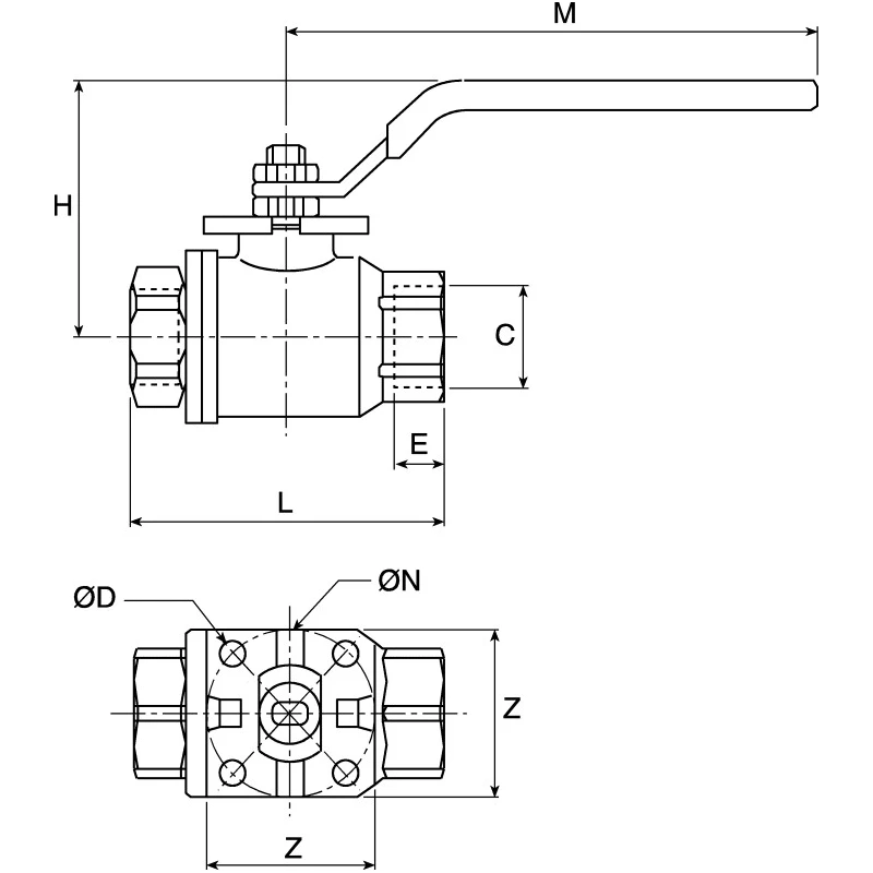 Legris Stainless Steel Threaded BSPP Female 1/4 in Ball Valve with Viton Rubber O-Rings 160°C 4812 10 13