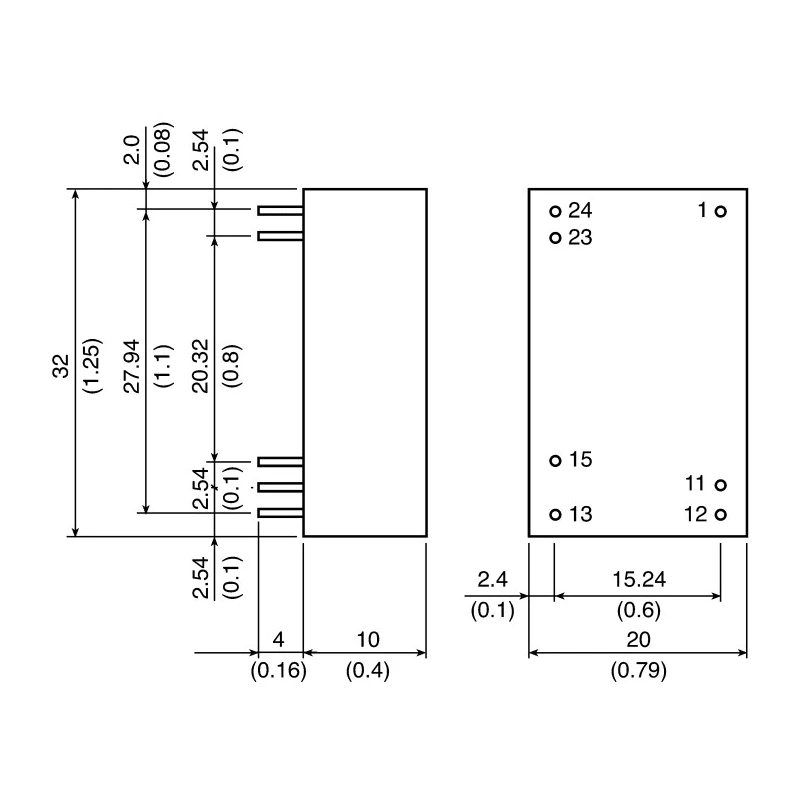 TRACOPOWER Regulated Isolated DC-DC Converter, 5V DC Output, 600 mA, 75V DC Max Input, 36V Min Input, 3W Power THB 3-4811