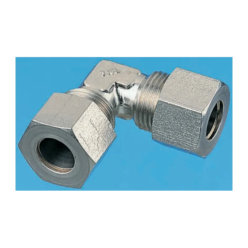 Legris Stainless Steel Pipe Fitting 90° Hexagon Elbow Compression, Maximum Pressure 80 bar, Temperature Range 1802 12 00