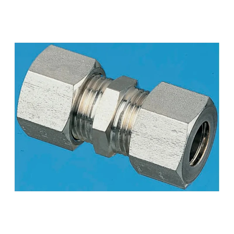 Legris Stainless Steel Pipe Fitting Straight Hexagon Coupler Compression 12mm 1806 12 00