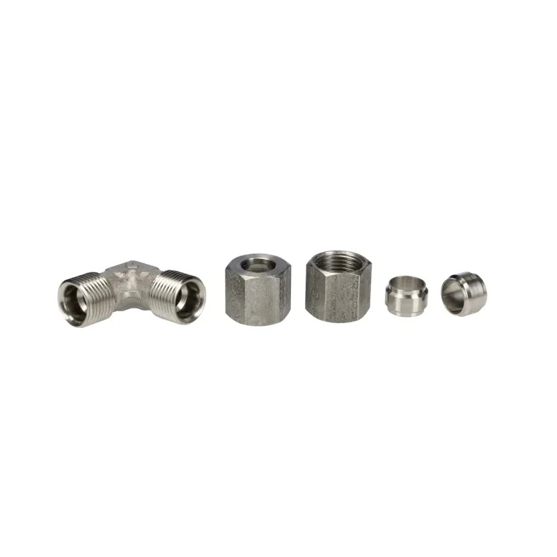 Legris Stainless Steel Pipe Fitting 90° Hexagon Elbow 80 bar Operating Pressure 1802 08 00