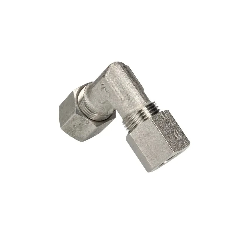 Legris Stainless Steel Pipe Fitting 90° Hexagon Elbow 80 bar Operating Pressure 1802 08 00