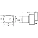 Philips Geared DC Geared Motor 12V DC 5W 30 Ncm Torque 60 RPM 4mm Shaft Diameter 9904 120 55606