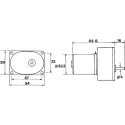 Philips Geared DC Geared Motor 12V DC 5W 30 Ncm Torque 60 RPM 4mm Shaft Diameter 9904 120 55606
