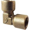 Legris Pneumatic Brass Pipe Fitting 90° Threaded Elbow Female G 1/4 in to Female G 1/4 in 0143 13 13