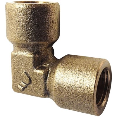 Legris Pneumatic Brass Pipe Fitting 90° Threaded Elbow Female G 1/4 in to Female G 1/4 in 0143 13 13