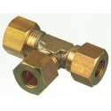 Legris Pneumatic Fitting Brass Pipe Fitting Compression Equal Tee Female Metric 1/2 in to Female 8 mm 0104 08 00