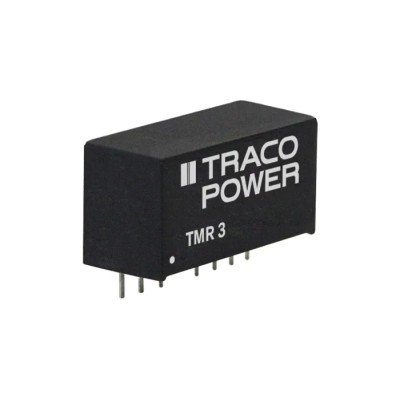 TRACOPOWER 3W SIP-8 Through Hole Regulated Isolated DC/DC Converter, 12V DC Output, 250mA Output Current, 9V-18V TMR 3-1212