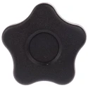 Elesa Black Polypropylene Fibreglass Reinforced Polyamide Based Technopolymer Multiple Lobes Clamping Knob 40 mm Dia 69901
