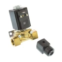Burkert 2 Port NC Brass Body Solenoid Valve 230V AC, 1/4 in G, 12.7 mm Orifice Diameter 4mm 076551