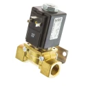 Burkert 2 Port NC Brass Body Solenoid Valve 230V AC, 1/4 in G, 12.7 mm Orifice Diameter 4mm 076551