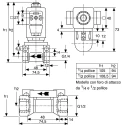 Burkert 2 Port NC Brass Body Solenoid Valve 230V AC, 1/4 in G, 12.7 mm Orifice Diameter 4mm 076551