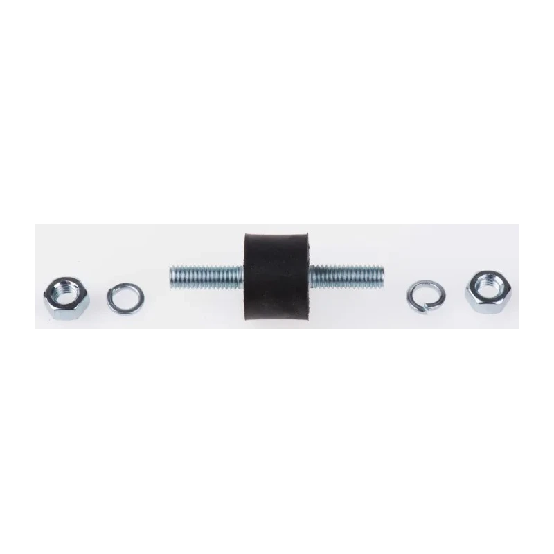FIBET M6 x 18 mm Anti-Vibration Mount Male to Male Bobbin Natural Rubber 22.5 daN Compression 20 mm OD 51 mm H 2015VV18-45