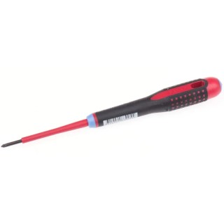 Bahco Standard Screwdriver PZ0 Tip 75 mm Blade Bi-Material Handle Alloy Steel VDE 1000V Approved 197mm Overall BE-8800S