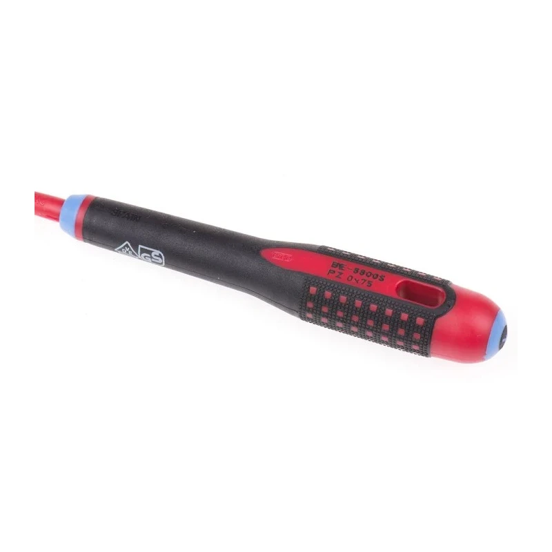 Bahco Standard Screwdriver PZ0 Tip 75 mm Blade Bi-Material Handle Alloy Steel VDE 1000V Approved 197mm Overall BE-8800S