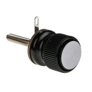 RS PRO Black Insulated Terminal Post 3kV Voltage, M6 Thread Size, 30A Current 444-781