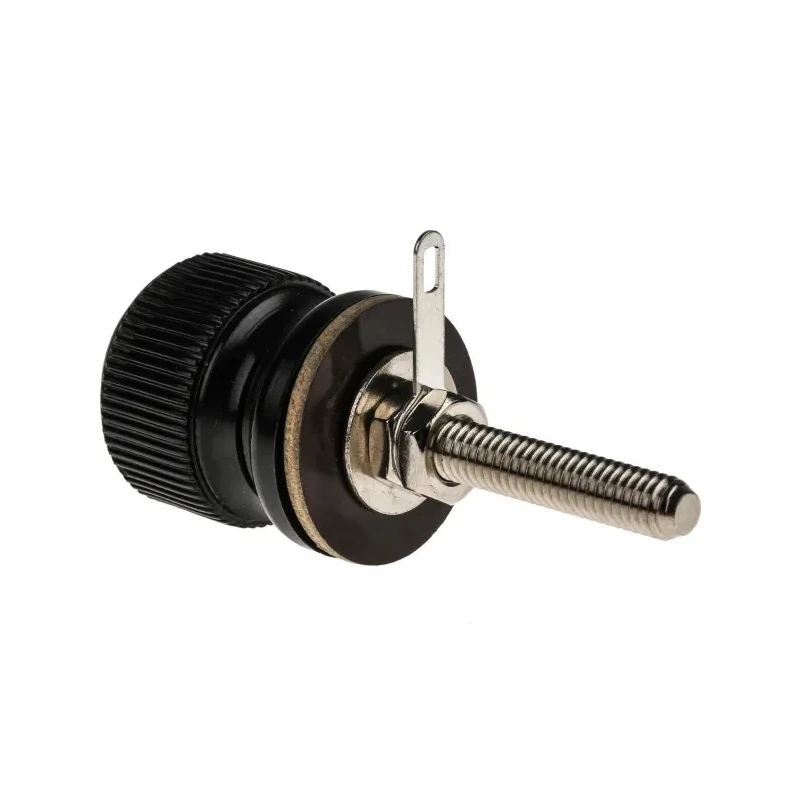 RS PRO Black Insulated Terminal Post 3kV Voltage, M6 Thread Size, 30A Current 444-781