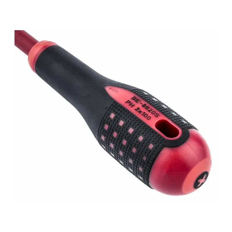 Bahco Standard Philips Screwdriver PH2 Tip 100 mm Blade Insulated VDE 1000V Approved 222mm Overall BE-8620S