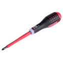 Bahco Standard Screwdriver PZ2 Tip 100 mm Blade VDE 1000V Approved, 222 mm Overall BE-8820S