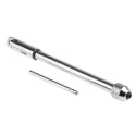 RS PRO Steel Long Ratchet Tap Wrench Chrome Finish 290mm Length Thread Size M5 to M12 444-924