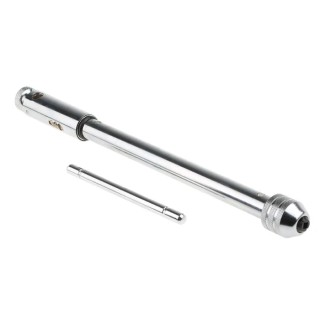 RS PRO Steel Long Ratchet Tap Wrench Chrome Finish 290mm Length Thread Size M5 to M12 444-924