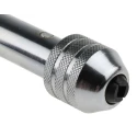 RS PRO Steel Long Ratchet Tap Wrench Chrome Finish 290mm Length Thread Size M5 to M12 444-924