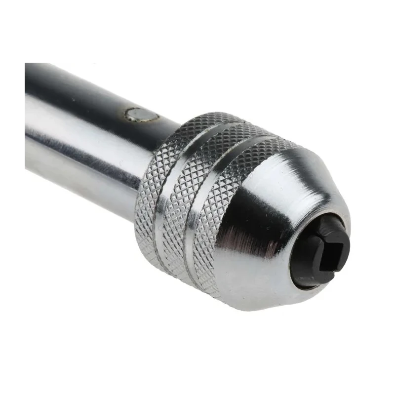 RS PRO Steel Long Ratchet Tap Wrench Chrome Finish 290mm Length Thread Size M5 to M12 444-924
