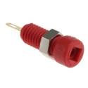 Hirschmann Test & Measurement Red Female Banana Socket, 2 mm Connector, Solder Termination, 60V dc, 6A, Gold 930308701