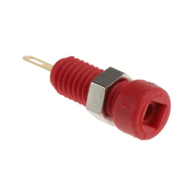 Hirschmann Test & Measurement Red Female Banana Socket, 2 mm Connector, Solder Termination, 60V dc, 6A, Gold 930308701