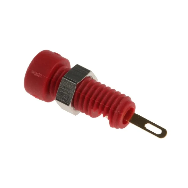 Hirschmann Test & Measurement Red Female Banana Socket, 2 mm Connector, Solder Termination, 60V dc, 6A, Gold 930308701