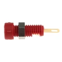 Hirschmann Test & Measurement Red Female Banana Socket, 2 mm Connector, Solder Termination, 60V dc, 6A, Gold 930308701