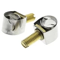 Unex Brass (Bolt), Stainless Steel Slotted Screw Hose Clip 7.4mm to 10mm ID 9937