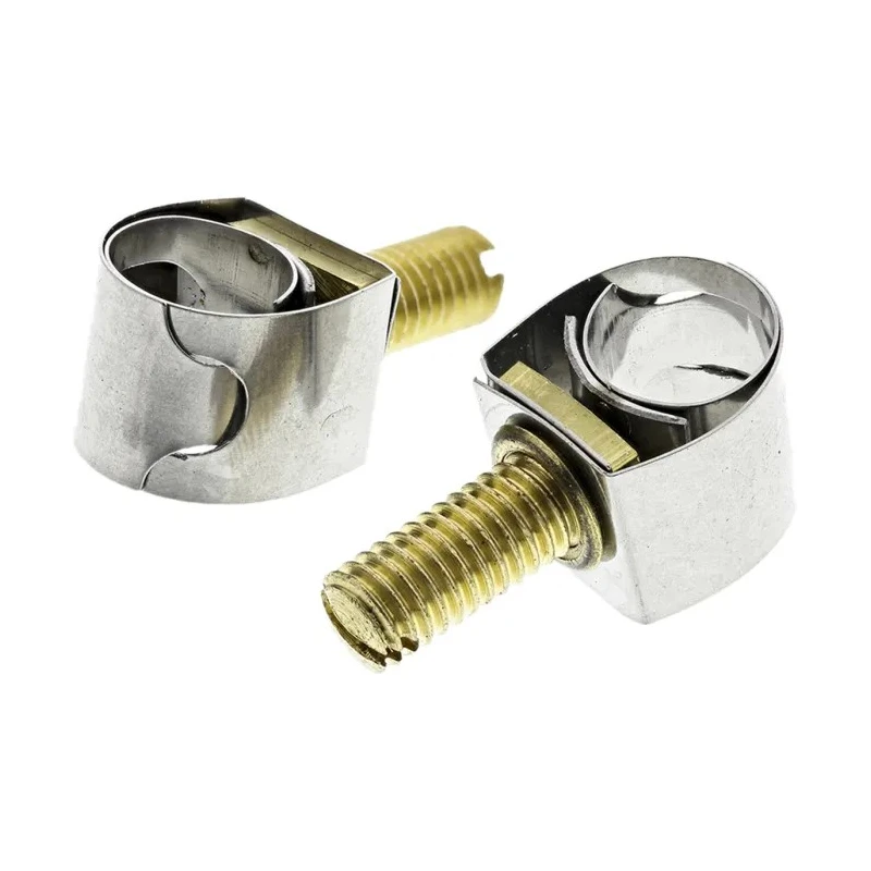 Unex Brass (Bolt), Stainless Steel Slotted Screw Hose Clip 7.4mm to 10mm ID 9937