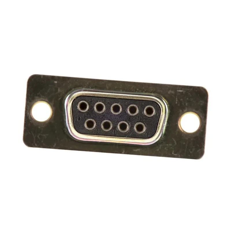 ITT Cannon 9 Way 2.84 mm Pitch Panel Mount D-Sub Connector, Female, Gold Over Nickel Contacts D3HC-MP-M