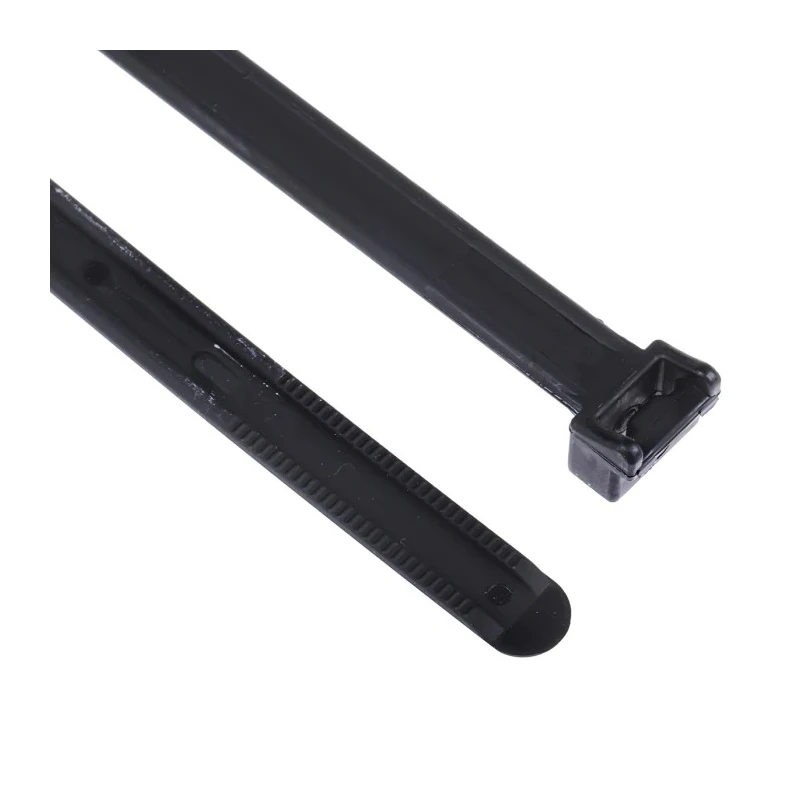HellermannTyton Cable Tie Non-Releasable 210 mm Length x 8 mm Width Black Polyamide 66 121-82160 KR8/21-PA66UV-BK