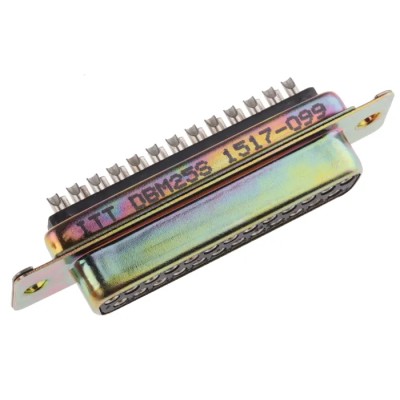 ITT Cannon 25 Way Straight 2.8 mm Pitch Panel Mount D-Sub Connector Female D3HC-MP-M