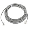 RS PRO Male RJ9 to Male RJ9 Telephone Extension Cable, Grey Sheath, 3 m 446-658