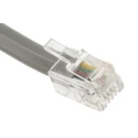 RS PRO Male RJ9 to Male RJ9 Telephone Extension Cable, Grey Sheath, 3 m 446-658